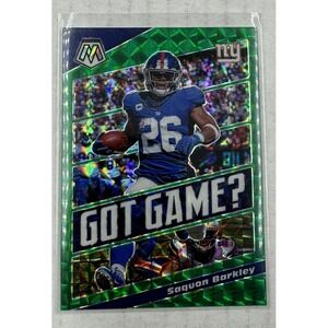 2020 Panini Mosaic Got Game‎ Mosaic Green #9 Saquon Barkley NU Giants